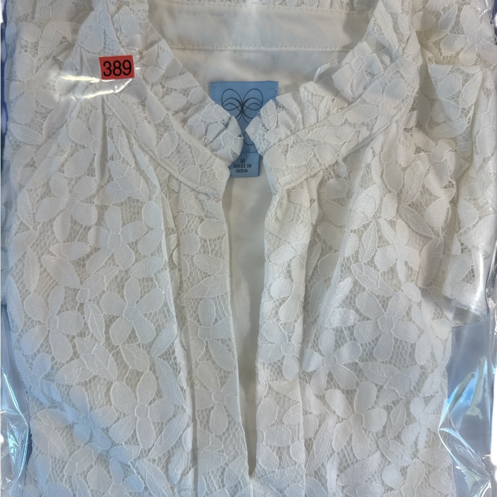 CeCe Puff Sleeve Babydoll Lace‎ Minidress - Picture 8 of 8